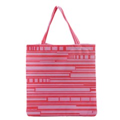 Index Red Pink Grocery Tote Bag by Amaryn4rt