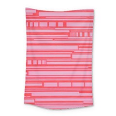 Index Red Pink Small Tapestry by Amaryn4rt