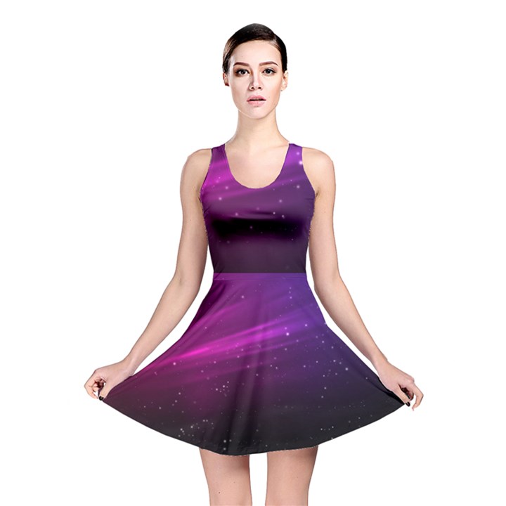 Purple Wallpaper Reversible Skater Dress