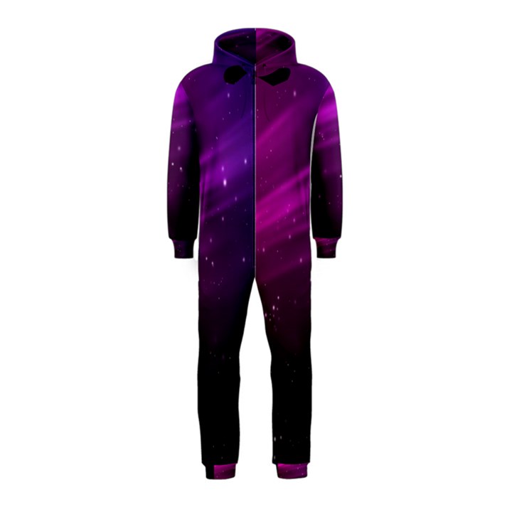 Purple Wallpaper Hooded Jumpsuit (Kids)