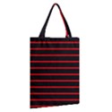 Red And Black Horizontal Lines And Stripes Seamless Tileable Classic Tote Bag View2