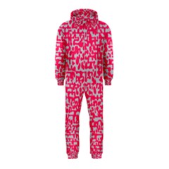 Template Deep Fluorescent Pink Hooded Jumpsuit (kids)