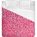 Template Deep Fluorescent Pink Duvet Cover (King Size) View1