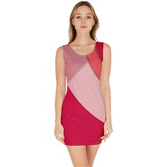 Red Material Design Sleeveless Bodycon Dress by Amaryn4rt