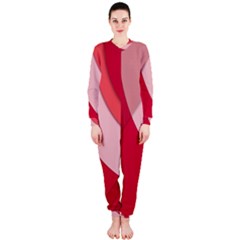 Red Material Design Onepiece Jumpsuit (ladies)  by Amaryn4rt