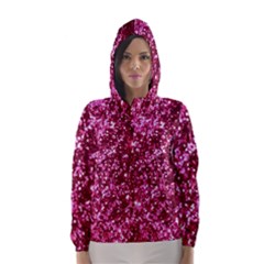 Pink Glitter Hooded Wind Breaker (women) by Amaryn4rt