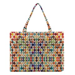 Retro Pattern Abstract Medium Tote Bag by Amaryn4rt