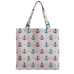 Sailor Anchor Zipper Grocery Tote Bag by Brittlevirginclothing