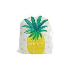 Cute Pineapple Drawstring Pouches (medium)  by Brittlevirginclothing