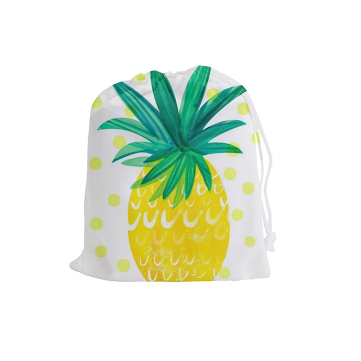 Cute pineapple Drawstring Pouches (Large) 