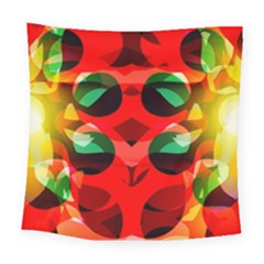 Abstract Digital Design Square Tapestry (large)