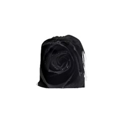 Black Rose Drawstring Pouches (xs)  by Brittlevirginclothing
