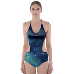 Space Cut-out One Piece Swimsuit by Brittlevirginclothing