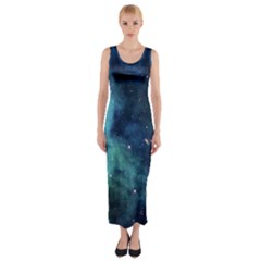 Space Fitted Maxi Dress by Brittlevirginclothing