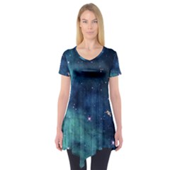 Space Short Sleeve Tunic  by Brittlevirginclothing