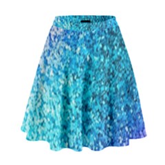 Rainbow Sparkles High Waist Skirt by Brittlevirginclothing