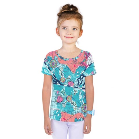 Map Kids  One Piece Tee by Brittlevirginclothing