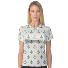 Sailor Anchor Women s V-neck Sport Mesh Tee