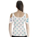 Sailor anchor Butterfly Sleeve Cutout Tee  View2