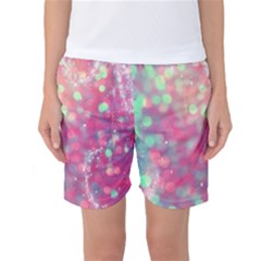 Colorful Sparkles Women s Basketball Shorts by Brittlevirginclothing