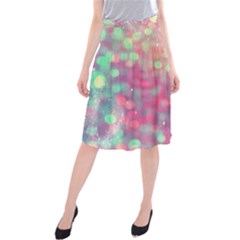 Colorful Sparkles Midi Beach Skirt