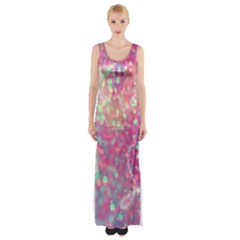 Colorful Sparkles Maxi Thigh Split Dress