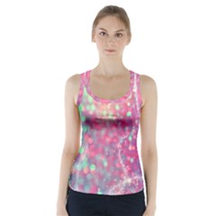 Colorful Sparkles Racer Back Sports Top by Brittlevirginclothing