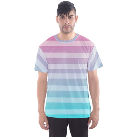 Colorful Vertical Lines Men s Sport Mesh Tee by Brittlevirginclothing