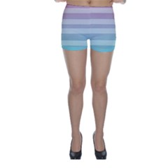 Colorful Vertical Lines Skinny Shorts