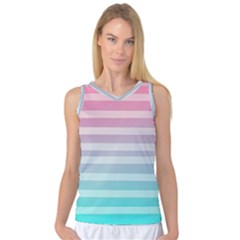 Colorful Vertical Lines Women s Basketball Tank Top by Brittlevirginclothing