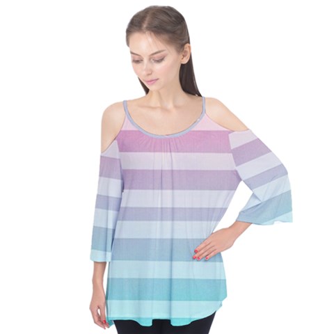 Colorful Vertical Lines Flutter Tees by Brittlevirginclothing