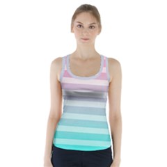 Colorful Vertical Lines Racer Back Sports Top by Brittlevirginclothing