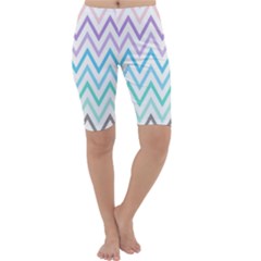 Colorful Wavy Lines Cropped Leggings 