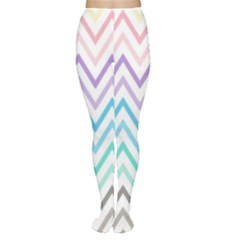 Colorful Wavy Lines Women s Tights