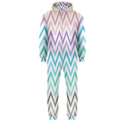 Colorful Wavy Lines Hooded Jumpsuit (men) 