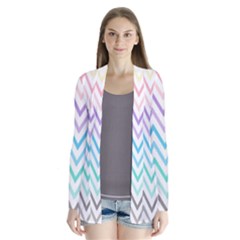 Colorful Wavy Lines Cardigans by Brittlevirginclothing