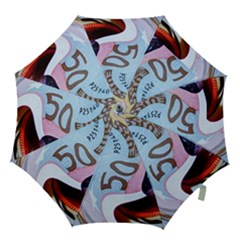 Abstract Currency Background Hook Handle Umbrellas (large)