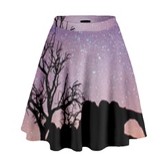 Arches National Park Night High Waist Skirt