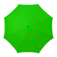 Bee Hive Texture Golf Umbrellas by Amaryn4rt