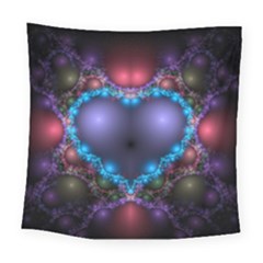 Blue Heart Square Tapestry (large) by Amaryn4rt