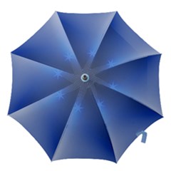Blue Star Background Hook Handle Umbrellas (large) by Amaryn4rt