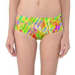 Cheerful Phantasmagoric Pattern Mid-waist Bikini Bottoms by Amaryn4rt