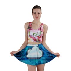 Circuit Computer Chip Cloud Security Mini Skirt by Amaryn4rt