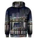 Cleveland Building City By Night Men s Pullover Hoodie View1