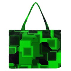 Cyber Glow Medium Zipper Tote Bag