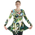 Dark Abstract Bubbles Long Sleeve Tunic  View1