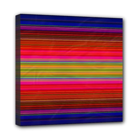 Fiesta Stripe Colorful Neon Background Mini Canvas 8  X 8 