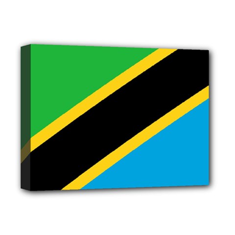 Flag Of Tanzania Deluxe Canvas 16  X 12   by Amaryn4rt