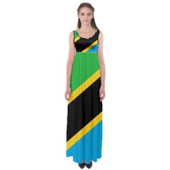 Flag Of Tanzania Empire Waist Maxi Dress by Amaryn4rt