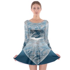 Frozen Heart Long Sleeve Skater Dress by Amaryn4rt